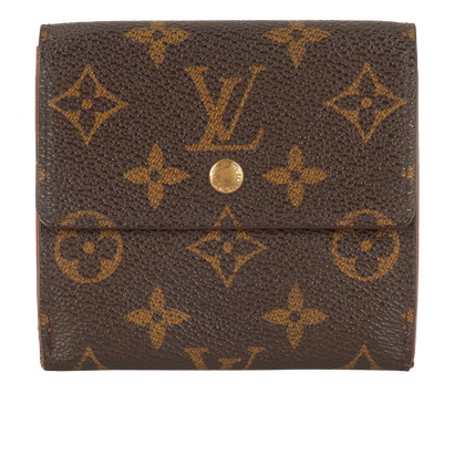 Louis Vuitton Elise Wallet, &pound;160, Accessories, Brown, Canvas, Front view